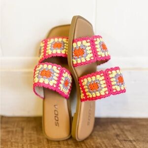 Soda Mochi Crochet Square Sandal